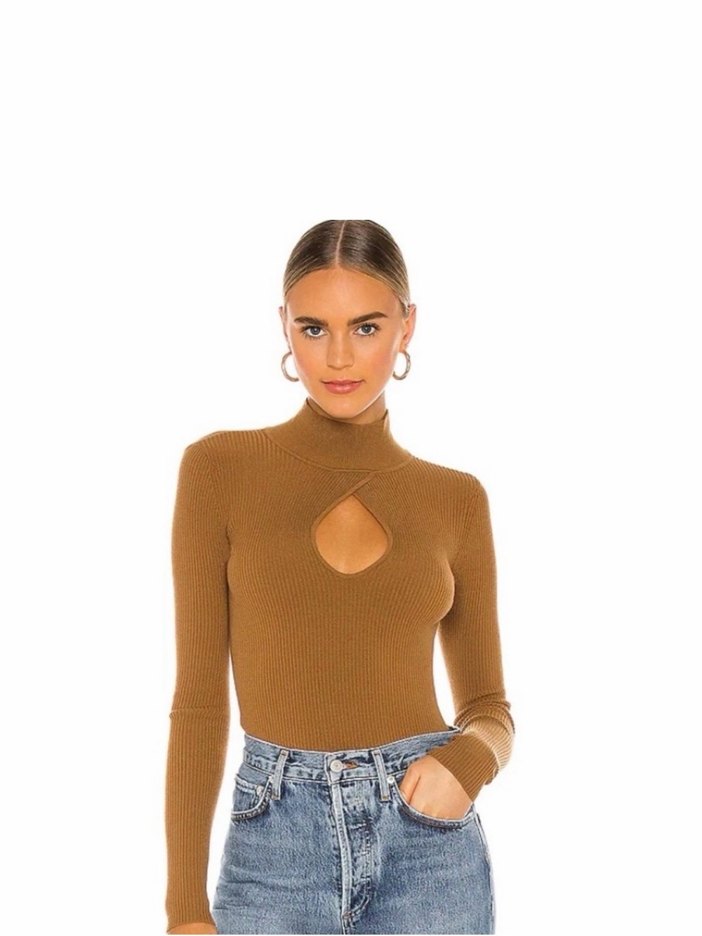 Lovers + Friends NIKO TURTLENECK color camel